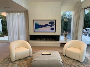 Chicago Swivel Boucle Chair at online8 furniture store Auckland