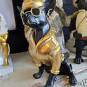 Chihuahua Statue - Gold & Black at online8 furniture store Auckland