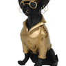Chihuahua Statue - Gold & Black at online8 furniture store Auckland