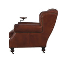 Churchill Armchair with Drink Holder - Vintage Cigar at online8 furniture store Auckland
