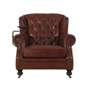Churchill Armchair with Drink Holder - Vintage Cigar at online8 furniture store Auckland