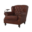 Churchill Armchair with Drink Holder - Vintage Cigar at online8 furniture store Auckland