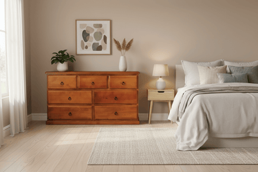 Classic 7 Drawer Lowboy | Dresser at Online8 Furniture Auckland NZ