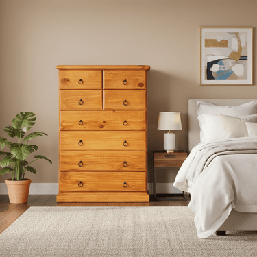 Classic 8 Drawer Tallboy at Online8 Furniture Auckland NZ