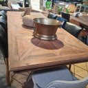 Classic Dining Table Parquet Top 2500mm at online8 furniture store Auckland