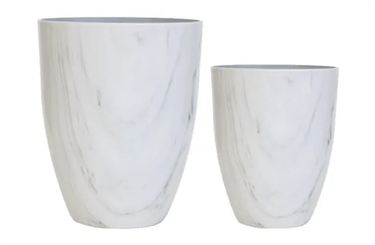 Classic Marble Resin Planter - Indoor at online8 furniture store Auckland