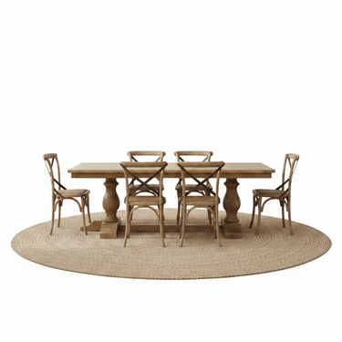 Classic Pedestal Dining Suite - 6 Seater