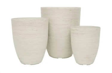 Classic Rustic Spiral Resin Planter at online8 furniture store Auckland