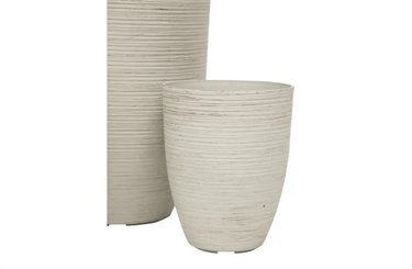 Classic Rustic Spiral Resin Planter at online8 furniture store Auckland