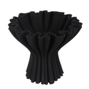 Cleo 3D Printed Compote Vase Black at online8 furniture store Auckland