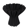 Cleo 3D Printed Compote Vase Black at online8 furniture store Auckland