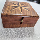 Clock & Compass in a Wooden Box at online8 furniture store Auckland