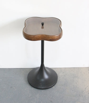 Clover Side Table with Glass Lid at Online8 Furniture Auckland NZ