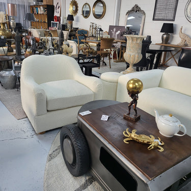 Club Occasional Boucle Chair at online8 furniture store Auckland