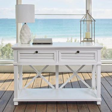 Coast 2 Drawer Hall Table | Hampton Style Console Table at online8 furniture store Auckland