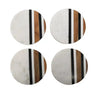 Coaster Marble s/4 Wood Inlay at online8 furniture store Auckland