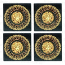 Coaster Set of 4 - Gold at online8 furniture store Auckland