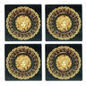 Coaster Set of 4 - Gold at online8 furniture store Auckland