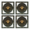 Coasters Set of 4 - Medusa Black at online8 furniture store Auckland