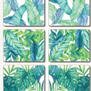 Coasters Tropical Leaves 12x10 cm at online8 furniture store Auckland