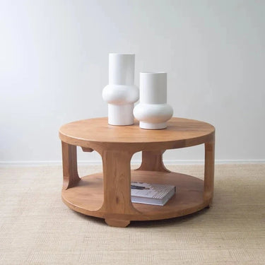 Coastline Drum Elm Coffee Table at online8 furniture store Auckland