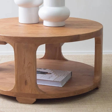 Coastline Drum Elm Coffee Table at online8 furniture store Auckland