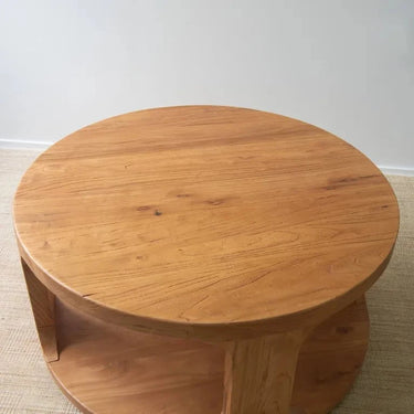 Coastline Drum Elm Coffee Table at online8 furniture store Auckland