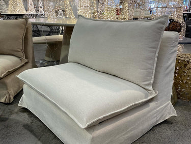 Coda Slip Cover Club Chair - Pumice at online8 furniture store Auckland