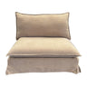 Coda Slip Cover Club Chair - Sand at online8 furniture store Auckland