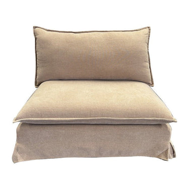 Coda Slip Cover Club Chair - Sand at online8 furniture store Auckland