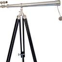 Cohasset Double Barrel Nickel Finish Floor Telescope on Tripod at online8 furniture store Auckland
