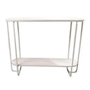 Colab Metal Console Table - White at Online8 Furniture Auckland NZ