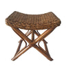 Colonial X Stool Brown at online8 furniture store Auckland
