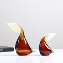 Colored Glass Pelican - Large at online8 furniture store Auckland