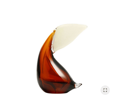 Colored Glass Pelican - Small at online8 furniture store Auckland
