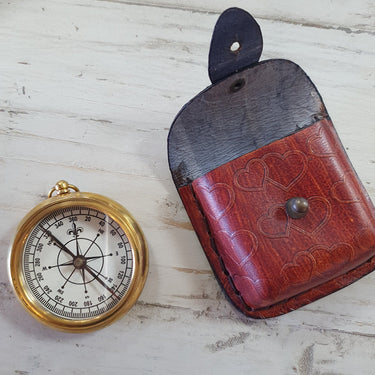 Compass with Leather Case at online8 furniture store Auckland