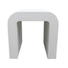 Concrete Asahi Side Table - White at online8 furniture store Auckland