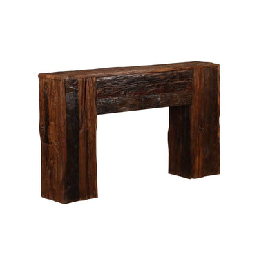 Console Table - Railway Sleeper Wood at online8 furniture store Auckland