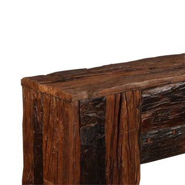 Console Table - Railway Sleeper Wood at online8 furniture store Auckland