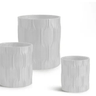 Convex Designer Cement Planter - Set of 3 at online8 furniture store Auckland