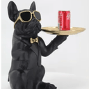 Cool French Bulldog with Glasses Holding Tray at online8 furniture store Auckland