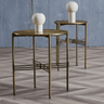 Copper Side Table Set/2 at online8 furniture store Auckland