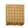 Cordova Checked Cotton Throw - Tan at online8 furniture store Auckland