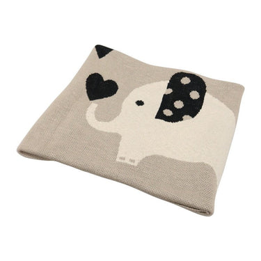 Cotton Baby Throw Elephant 80×100cm at Online8 Furniture Auckland NZ
