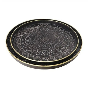Cotton Tray Set of 2 Aztec at online8 furniture store Auckland