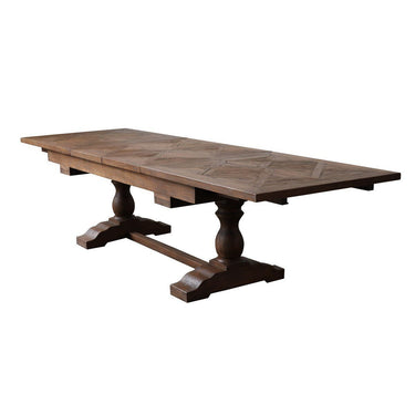 Country Double Extension Dining Table at online8 furniture store Auckland