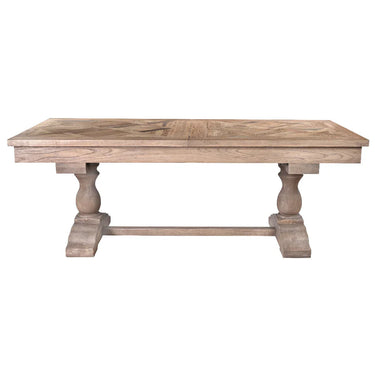 Country Double Extension Dining Table at online8 furniture store Auckland