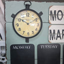 Country Memo Chalk Board with Clock at online8 furniture store Auckland
