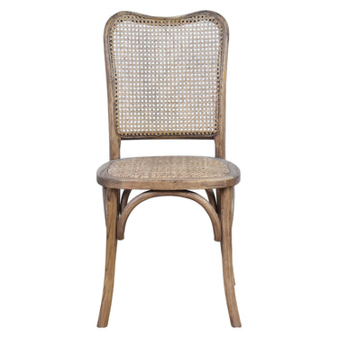 Country Oak Rattan Dining Chair at online8 furniture store Auckland