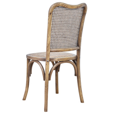 Country Oak Rattan Dining Chair at Online8 Furniture Auckland NZ